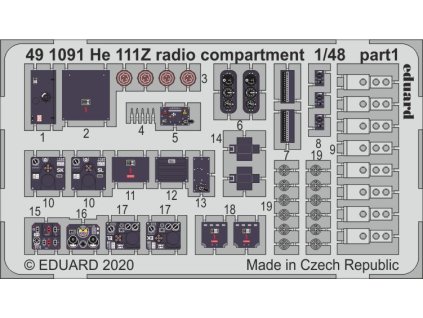 1/48 He 111Z radio compartment  for ICM kit