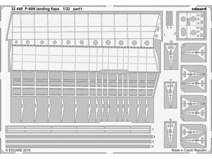 1/32 P-40N landing flaps for TRUMPETER kit