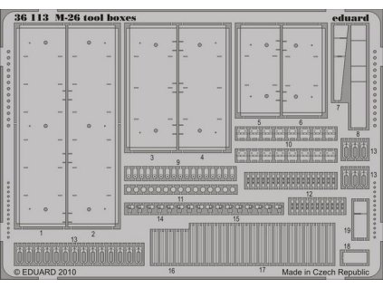 1/35 M-26 tool boxes for HOBBY BOSS kit