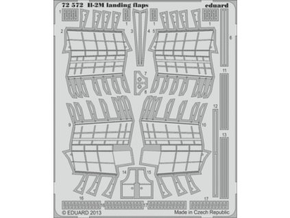 1/72 Il-2M landing flaps for ACADEMY kit
