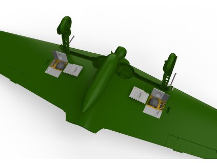 A6M3 gun bays long barrel PRINT 1/48 recommended for EDUARD