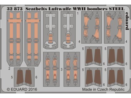 1/32 Seatbelts Luftwaffe WWII bombers STEEL