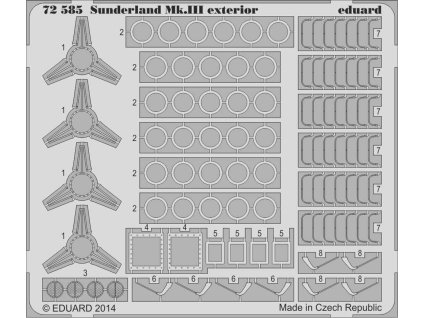 1/72 Sunderland Mk.III exterior for ITALERI kit