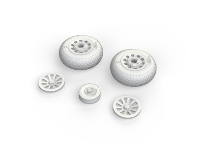 P-51D wheels cross tread 1/48 recommended for EDUARD