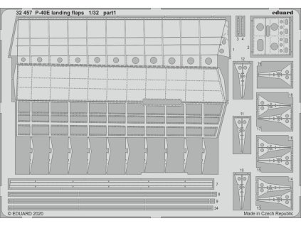 1/32 P-40E landing flaps for TRUMPETER kit