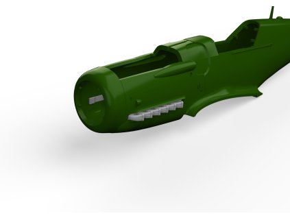 S-199 exhaust stacks PRINT 1/72 recommended for EDUARD