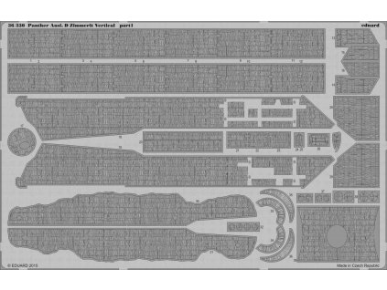 1/35 Panther Ausf. D Zimmerit Vertical for TAMIYA kit