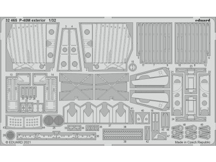 1/32 P-40M exterior for TRUMPETER kit