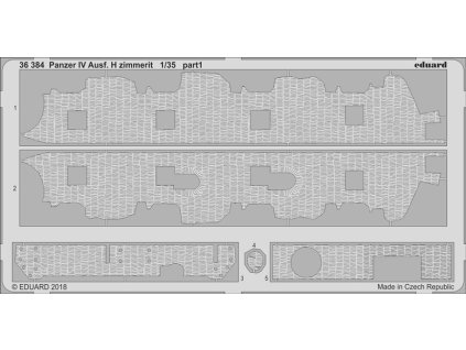 1/35 Panzer IV Ausf. H zimmerit for ACADEMY kit