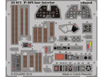 1/32 P-40N late interior S.A.  for HASEGAWA kit