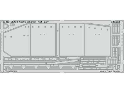 1/35 StuG III Ausf.G schurzen for TAKOM kit