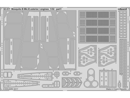 1/32 Mosquito B Mk.IX exterior / engines for HKM kit