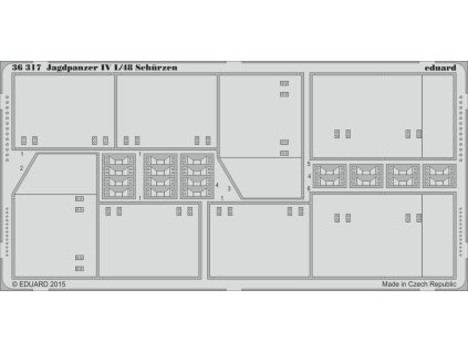1/35 Jagdpanzer IV L/48 Schürzen for DRAGON kit