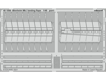 1/48 Blenheim Mk.I landing flaps for AIRFIX kit