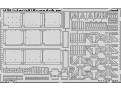 1/35 Merkava Mk.IV LIC armour shields for ACADEMY kit