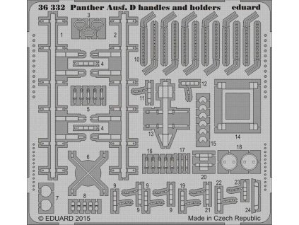 1/35 Panther Ausf. D handles and holders for TAMIYA kit