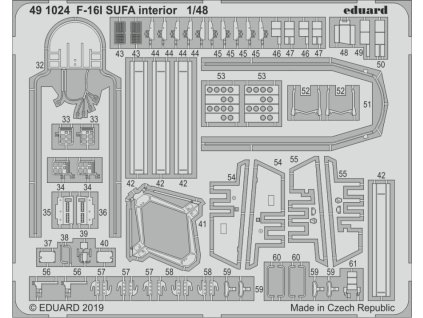 1/48 F-16I SUFA interior for HASEGAWA kit