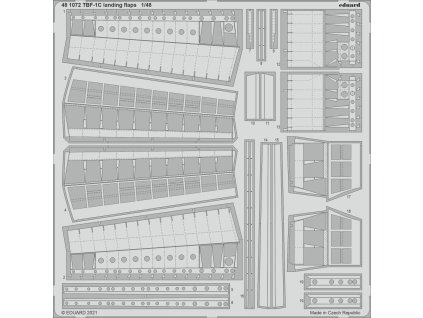 1/48 TBF-1C landing flaps for ACADEMY kit