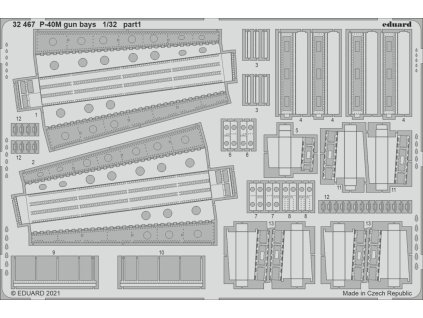 1/32 P-40M gun bays for TRUMPETER kit