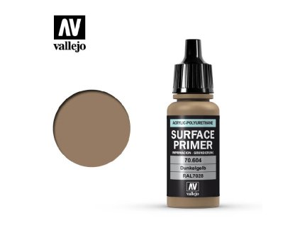 Vallejo Surface Primer 70604 Ger. Dark Yellow (17ml)