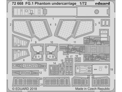 1/72 FG.1 Phantom undercarriage for AIRFIX kit