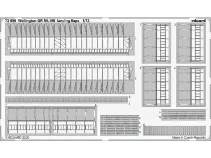 1/72 Wellington GR Mk.VIII landing flaps for AIRFIX kit