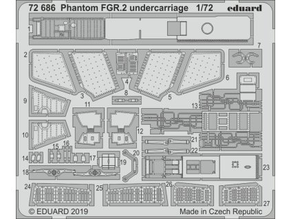 1/72 Phantom FGR.2 undercarriage for AIRFIX kit