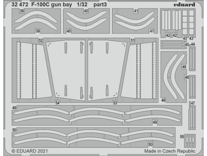 1/32 F-100C gun bay for TRUMPETER kit