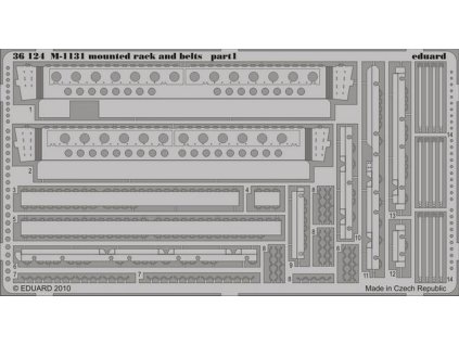1/35 M-1131 mounted rack and belts for TRUMPETER kit
