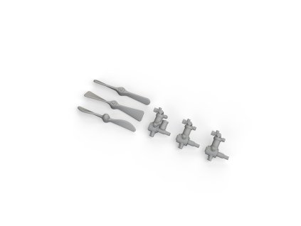 Sopwith Camel Rotherham air pumps PRINT 1/48 recommended for EDUARD