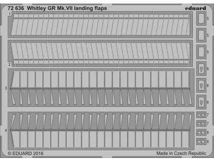 1/72 Whitley GR Mk.VII landing flaps for AIRFIX kit