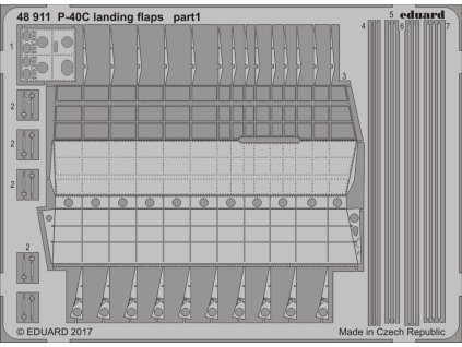 1/48 P-40C landing flaps for BRONCO kit
