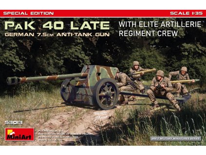 1/35 German 7.5cm PaK 40 Late w/Elite Artillerie Regiment Crew. SPECIAL EDITION