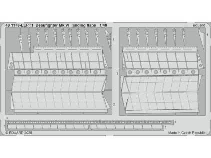 Beaufighter Mk.VI landing flaps 1/48 recommended for REVELL