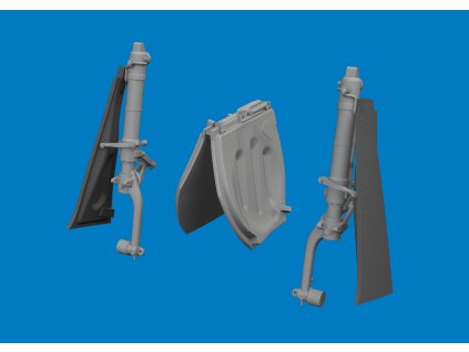 P-51D undercarriage legs PRINT 1/48 recommended for EDUARD