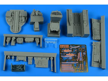 1/32 MiG-21MF Fishbed J cockpit set - early v. recommended for Trumpeter