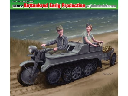 1/35 Sd.Kfz.2 Kettenkrad Early Production w/Infanteriekarren