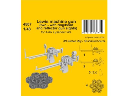 1/48 Lewis machine gun Lysander / for Airfix kit