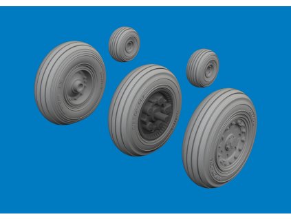 Harrier wheels 1/48 recommended for UMA MODELS