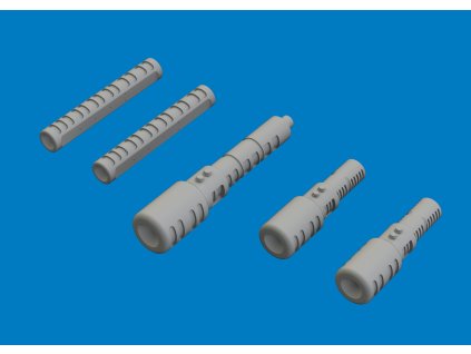 MiG-19S gun muzzles 1/48 recommended for TRUMPETER