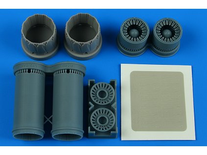 1/72 F-14D Tomcat exhasut nozzles - opened