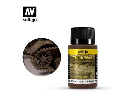 Vallejo Weathering FX 73811 Brown Thick Mud Thick Mud (40 ml)