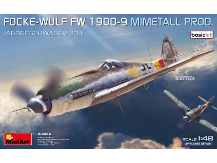 1/48 Focke-Wulf Fw 190D-9. Mimetall Prod. Basic Kit. Jagdgeschwader 301 basic kit