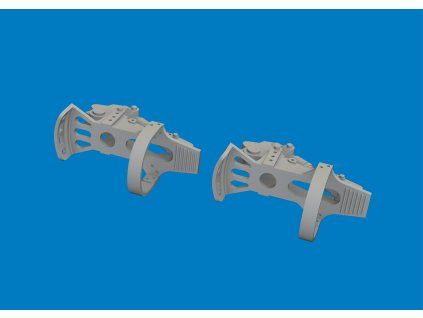 Bf 109G-5/6 rudder pedals PRINT 1/24 recommended for AIRFIX