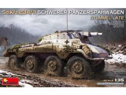 1/35 Sd.Kfz.234/3 Schwerer Panzerspahwagen Stummel Late