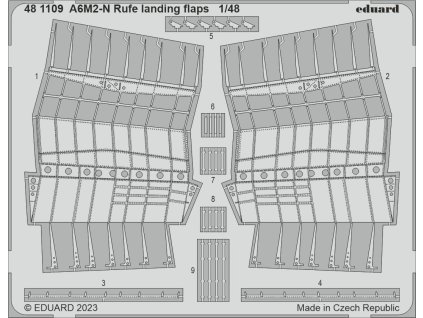 A6M2-N Rufe landing flaps 1/48 recommended for EDUARD