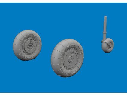 Bf 109K-4 wheels 1/72 recommended for EDUARD