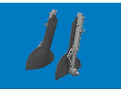 Spitfire Mk.IX/XVI undercarriage legs PRINT 1/48 recommended for EDUARD