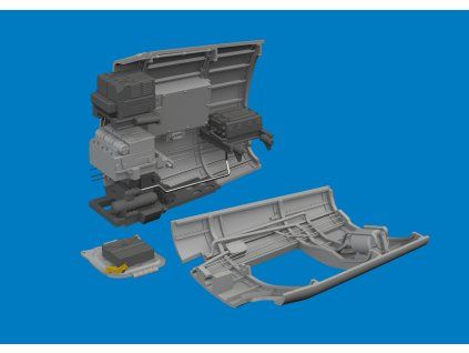 P-40K radio compartment PRINT 1/48 recommended for EDUARD