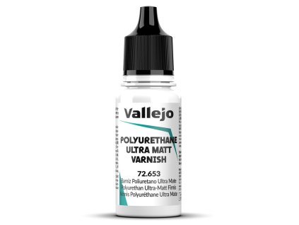 Vallejo Game Color 72653 Polyurethane Ultra Matt Varnish Auxiliary  18 ml.